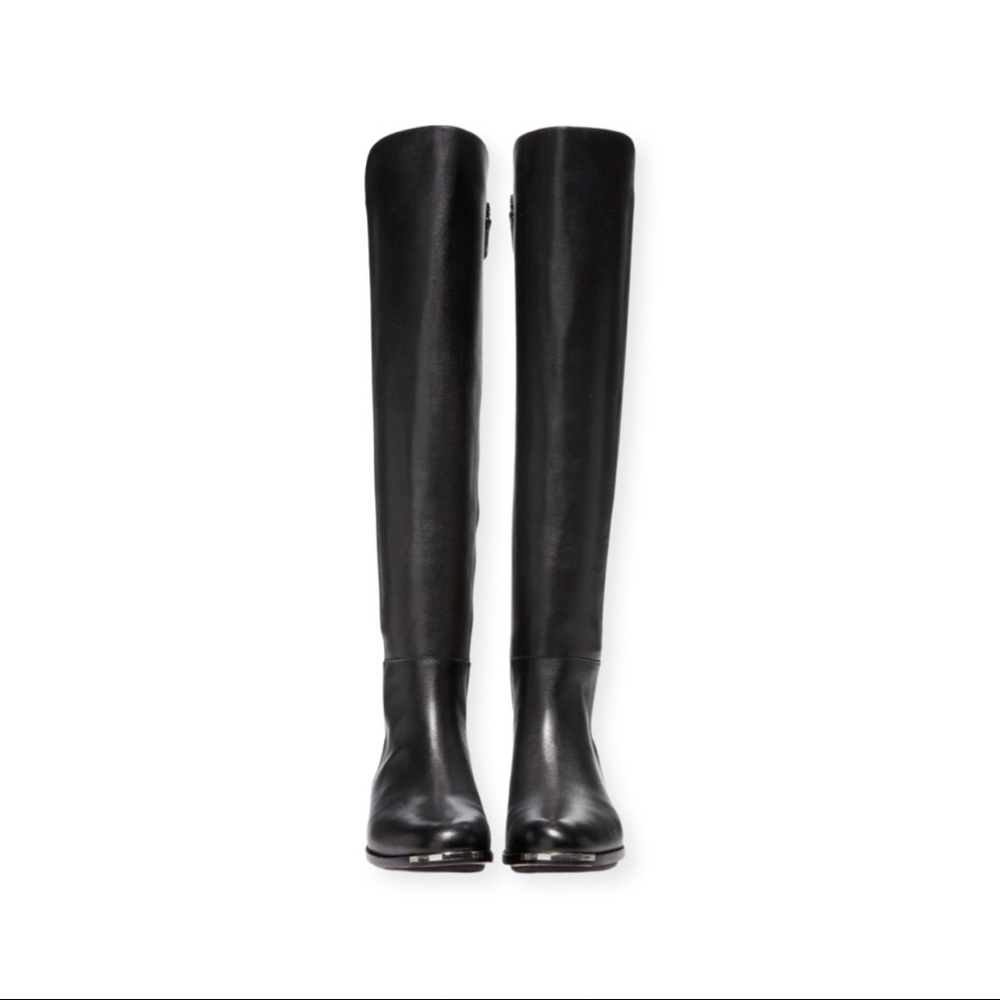 Cole haan new without box riding boots with gold detailing